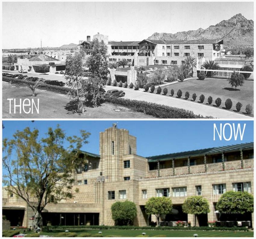 The Arizona Biltmore Hotel - Now and from April 1937.