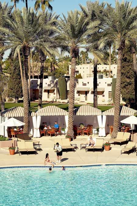 The Wigwam Resort pool cabanas