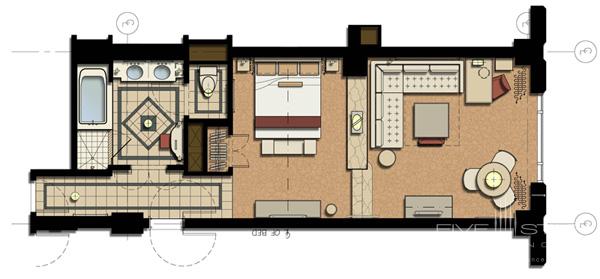 Luxury Suite Floorplan at The Venetian