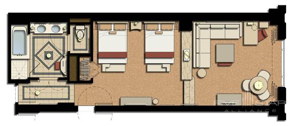 Bella Suite Floorplan at The Venetian Las Vegas