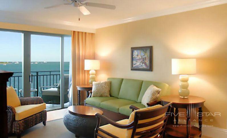 Ocean View Suite Living Area at Pier House Resort and Spa, Key West, FL