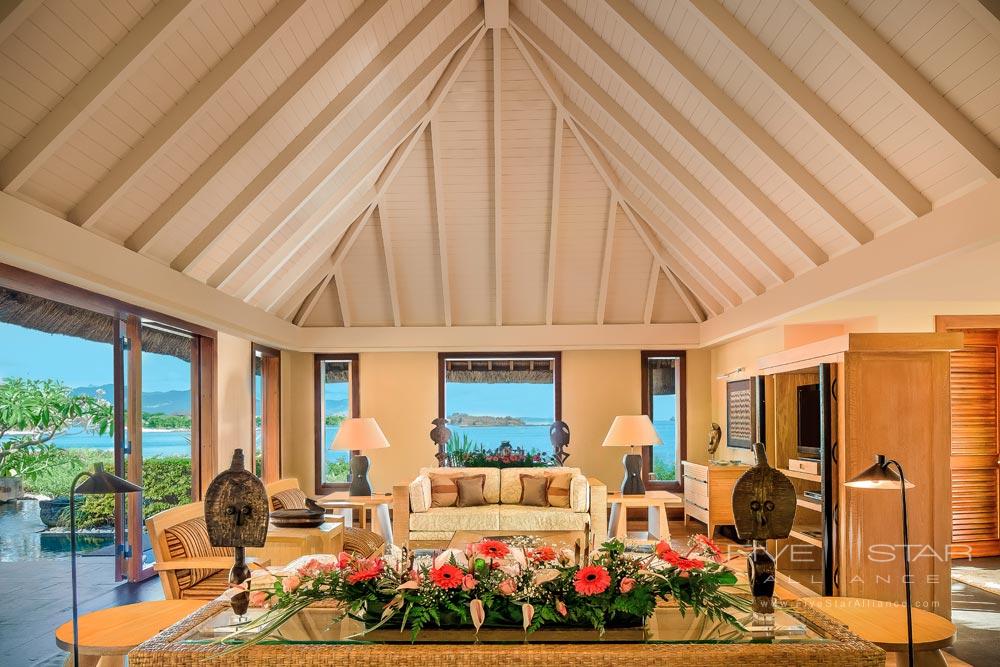 Royal Villa Living Area at The Oberoi Mauritius