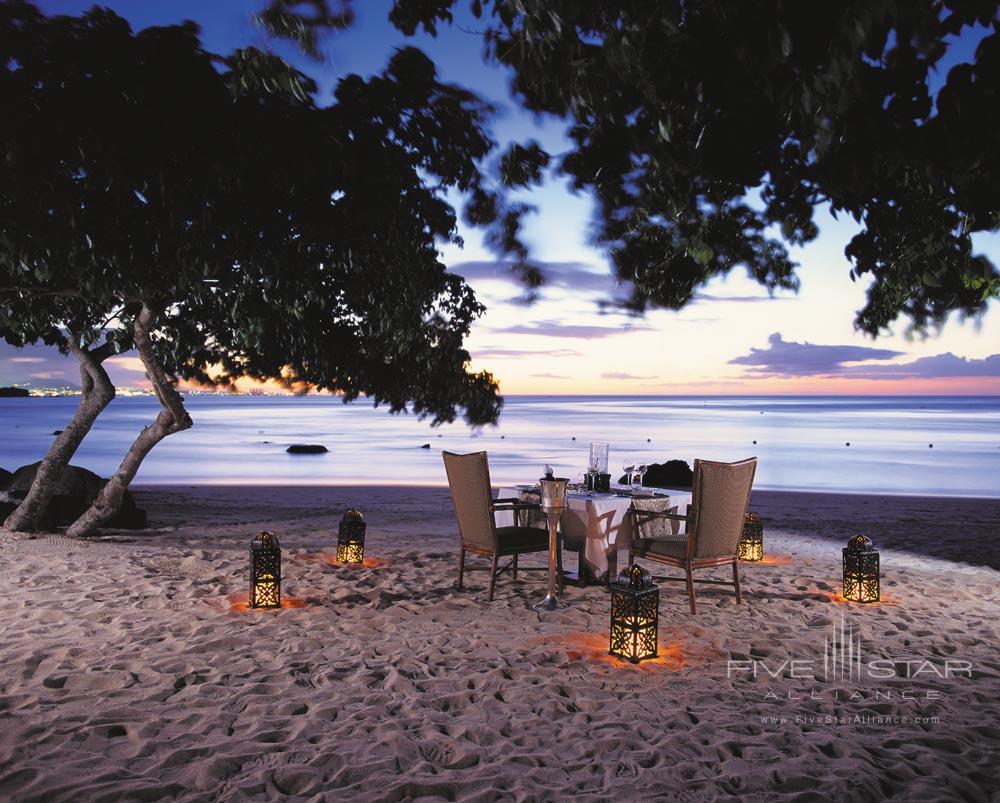 Private Beach Dining at The Oberoi Mauritius