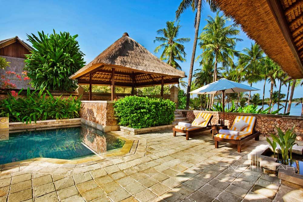 Lounge by Your Own Private Pool Villa at Oberoi Lombok, Indonesia