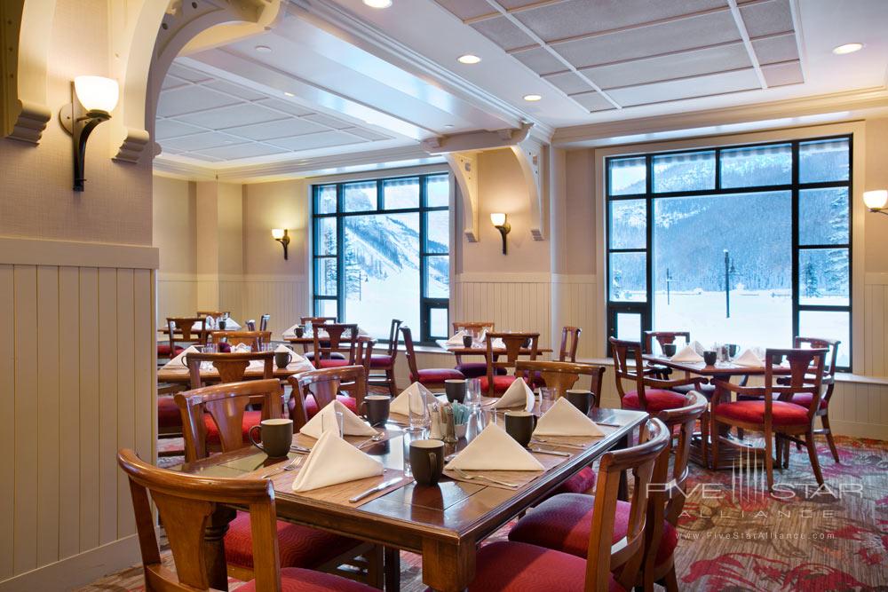 Dining at Fairmont Chateau Lake Louise, Canada