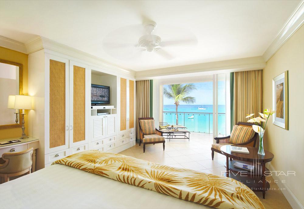 Oceanfront deluxe room at Fairmont Royal Pavilion, St James, Bridgetown, Barbados