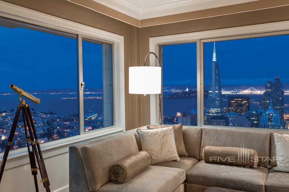 Signature Golden Gate Suite Living Room at Fairmont San Francisco