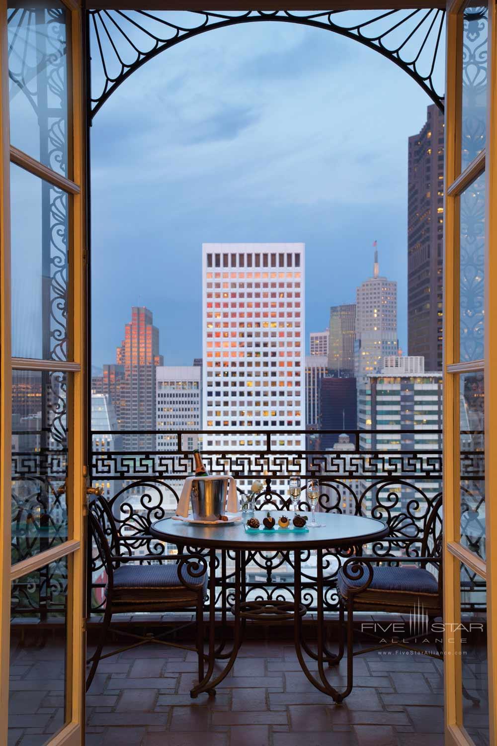 Main Building Balcony Suite at Fairmont San Francisco