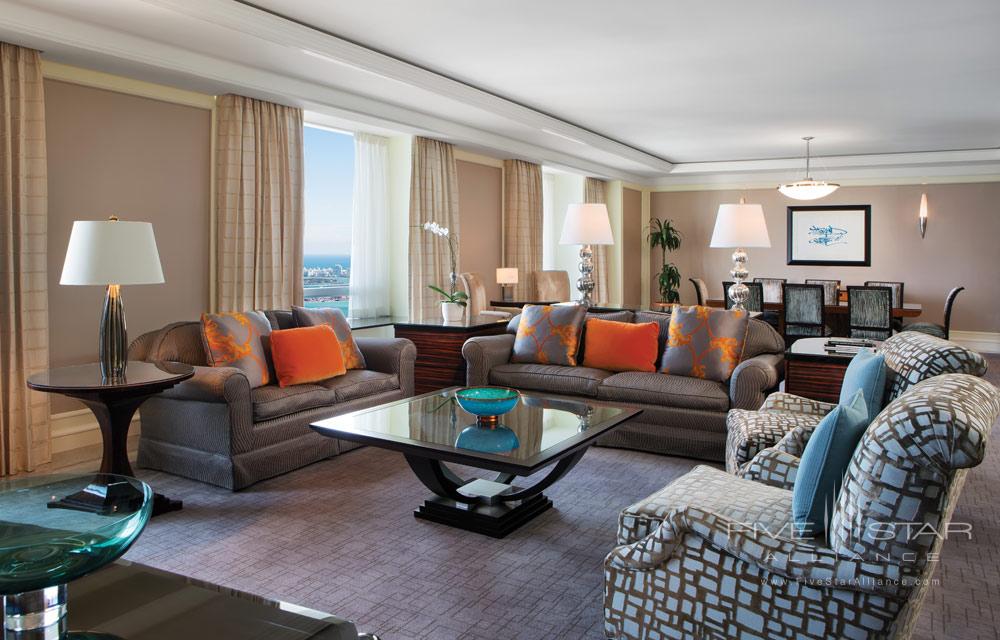 Suite Living Area at Four Seasons Miami, FL