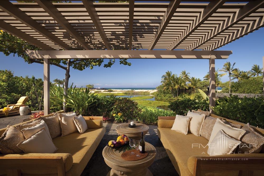 Terrace lounge at Four Seasons Hualalai Kona, Hawaii, United States