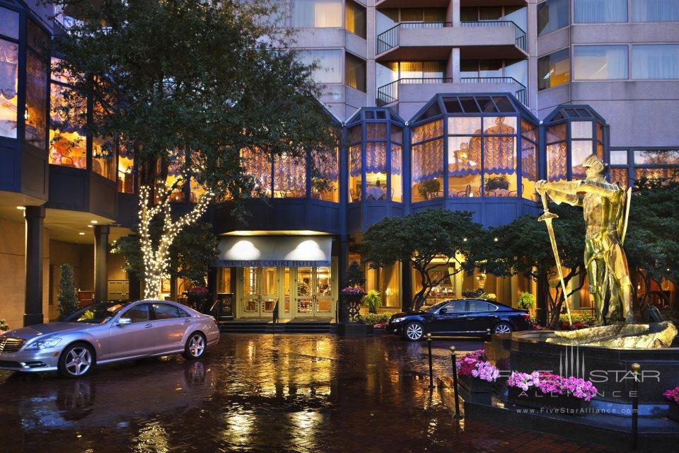 Windsor Court Hotel Entrance