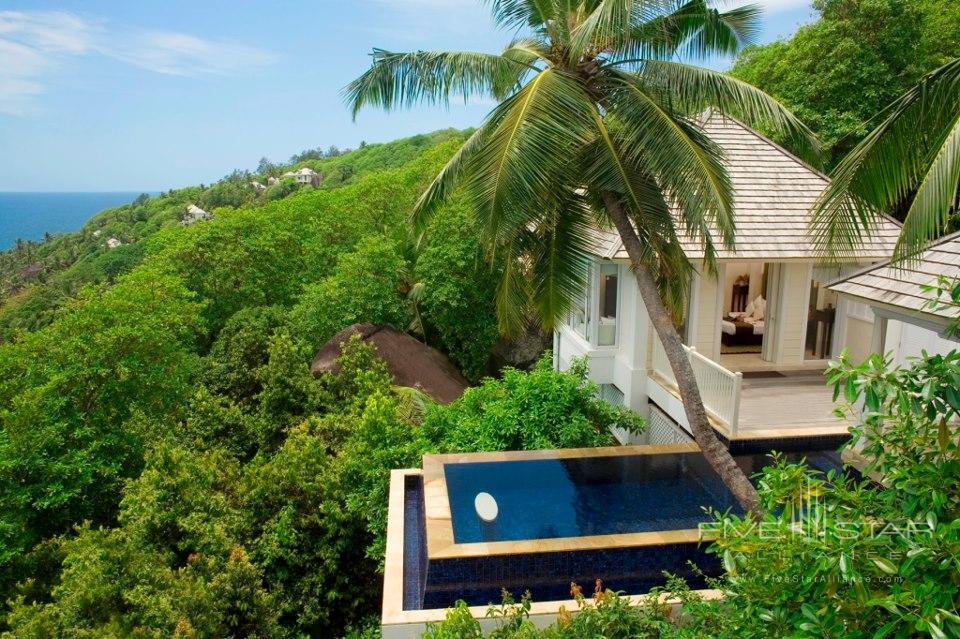 Banyan Tree Seychelles Intendance Pool Villa is a classic example of traditional architecture