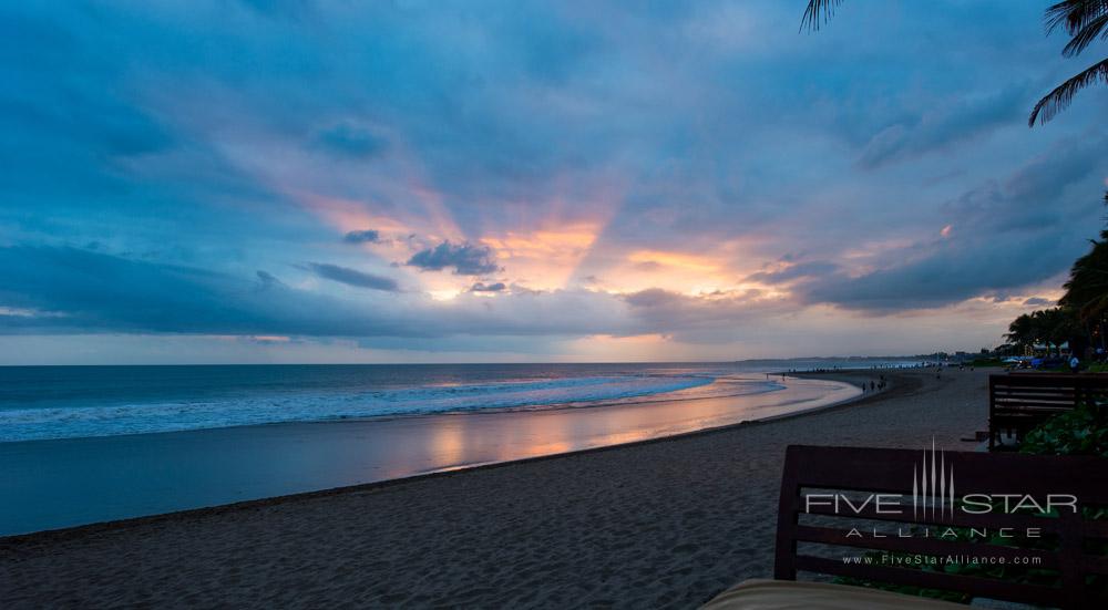 Sunset on Seminyak Beach at Legion Bali