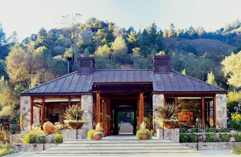 Reception area at The Calistoga Ranch Hotel