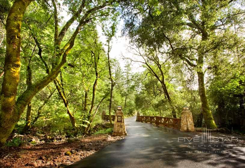 Resort Entrance at The Calistoga Ranch