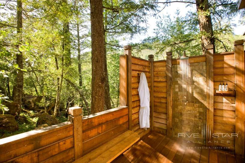 Outdoor Shower at The Calistoga Ranch