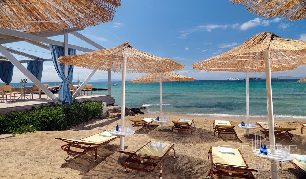 Beach and Lounge at Divani Apollon Palace And Spa, Greece