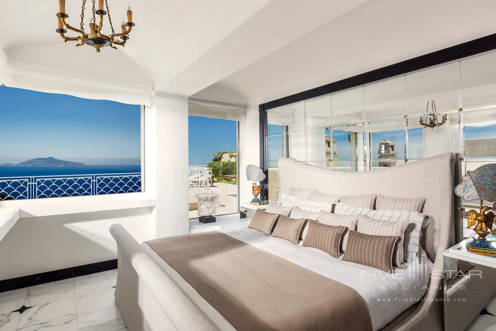 Acropolis Suite Bedroom at Capri Palace Resort and Spa, Italy