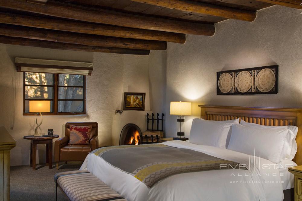 Guest Room with Fireplace at La Posada De Santa Fe Resort and Spa, Santa Fe, NM