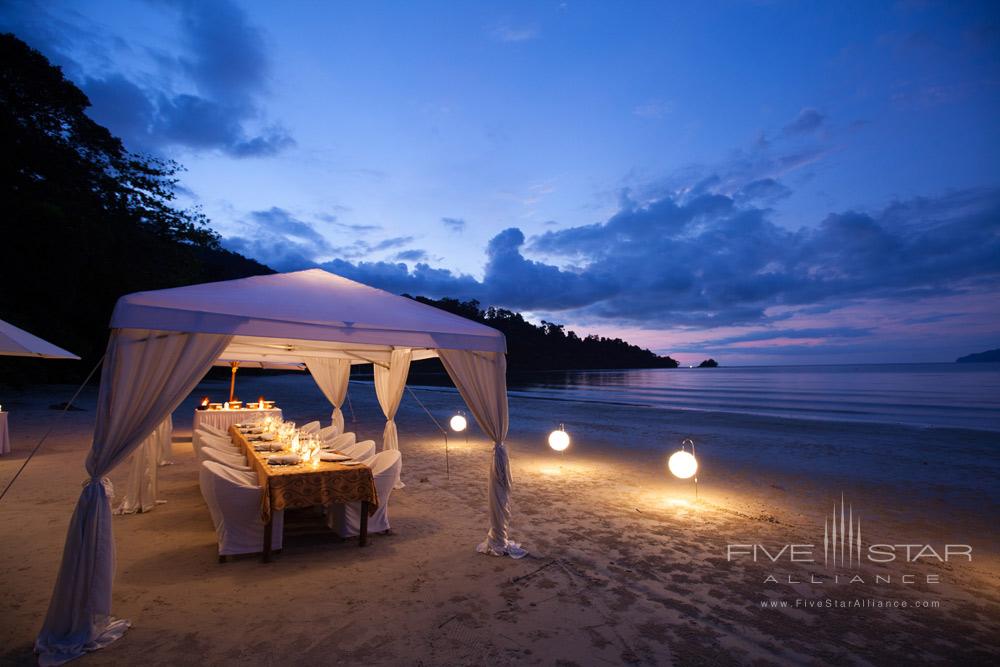 Private Beach Dining at The Datai Langkawi, Malaysia