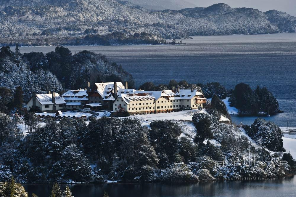 Exterior View in Winter at Llao Llao Hotel Bariloche, Argentina