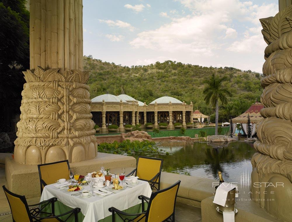 Terrace Dining at The Palace of the Lost City, South Africa