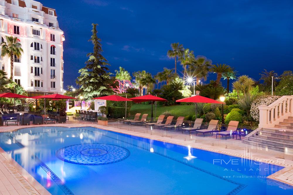 Outdoor Pool at Hotel Barriere Le Majestic Cannes, France