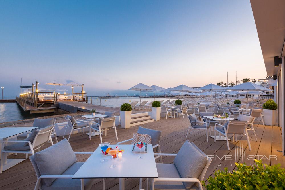 Terrace Dining at Hotel Barriere Le Majestic Cannes, France