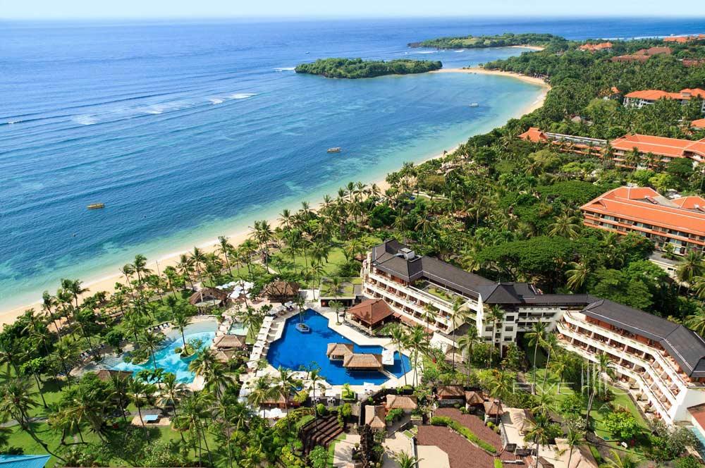 Aerial View of Nusa Dua Beach Hotel And Spa Denpasar, Indonesia