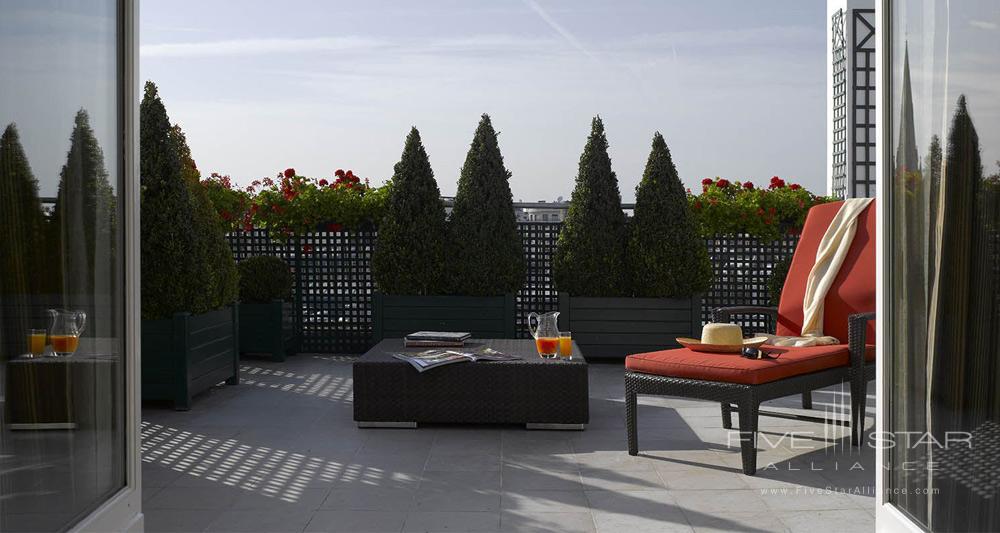 Suite Balcony at the Hotel Plaza Athenee Paris