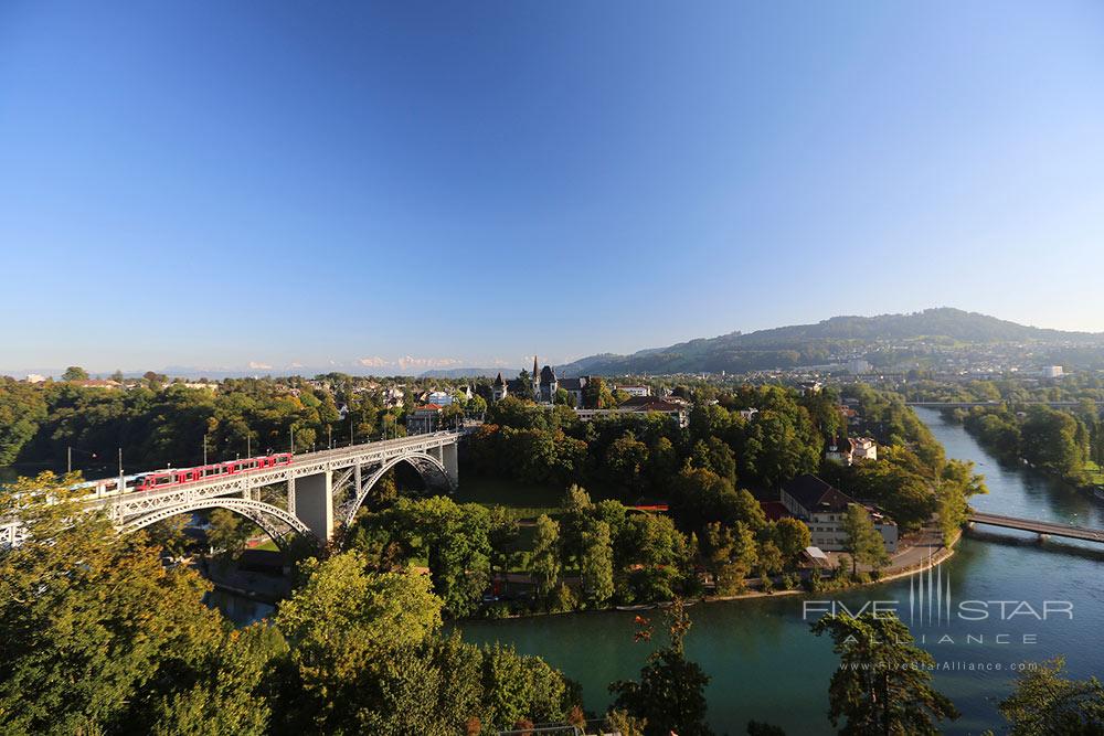 Views from Hotel Terrace at Bellevue Palace, Berne, Switzerland