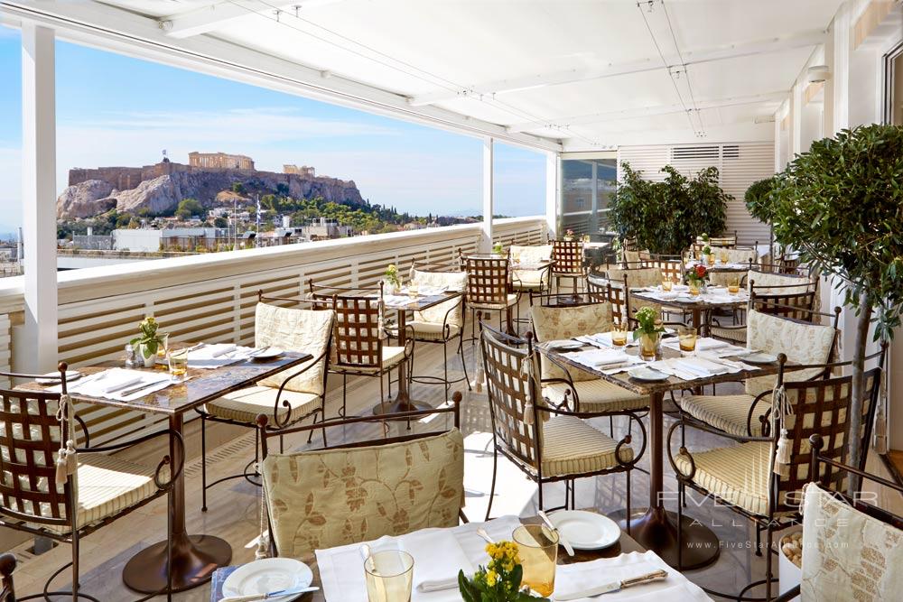 Dining at King George Palace Athens, Greece