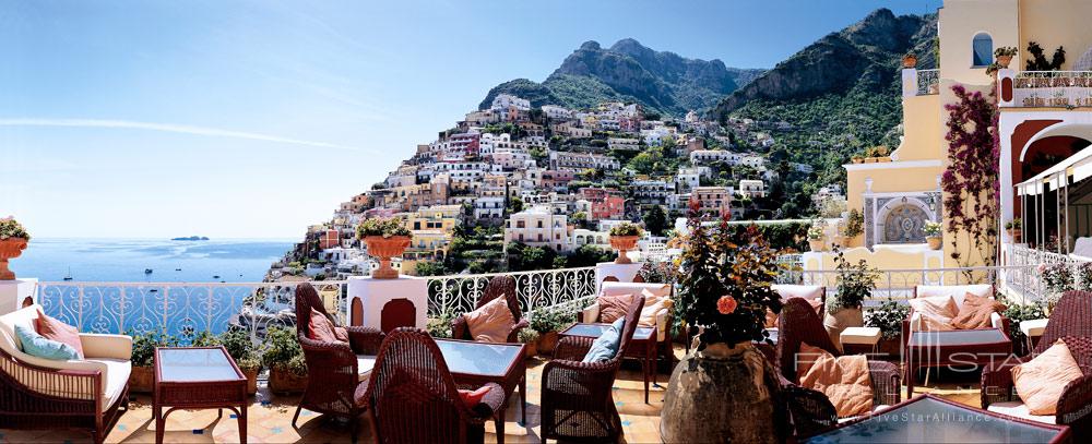 Views While Dining at Le Sirenuse, Positano, Italy