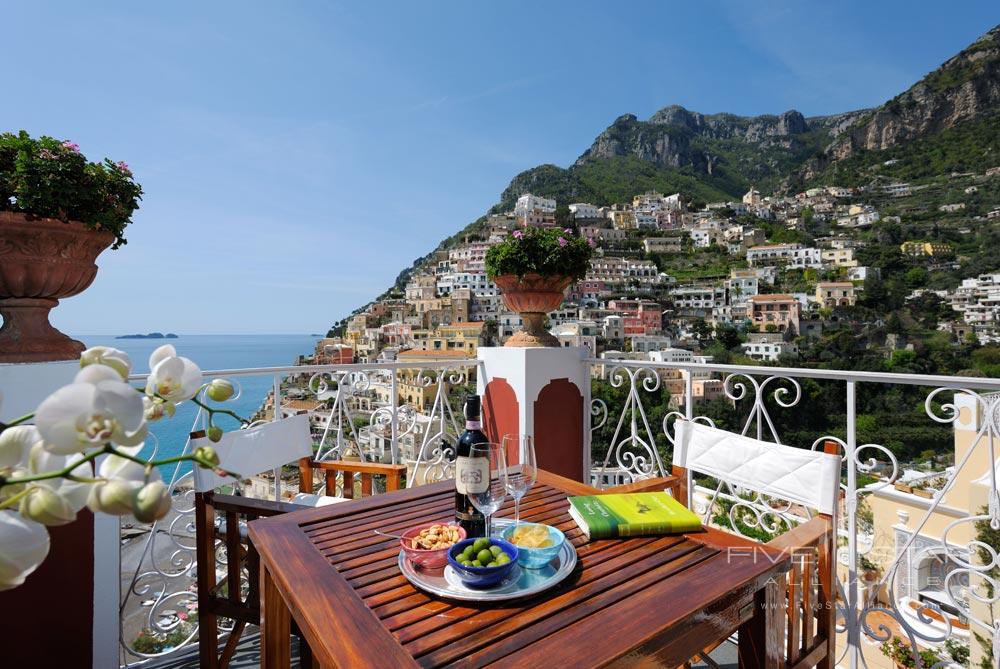 Balcony of Guest Room Number 85 at Le Sirenuse, Positano, Italy