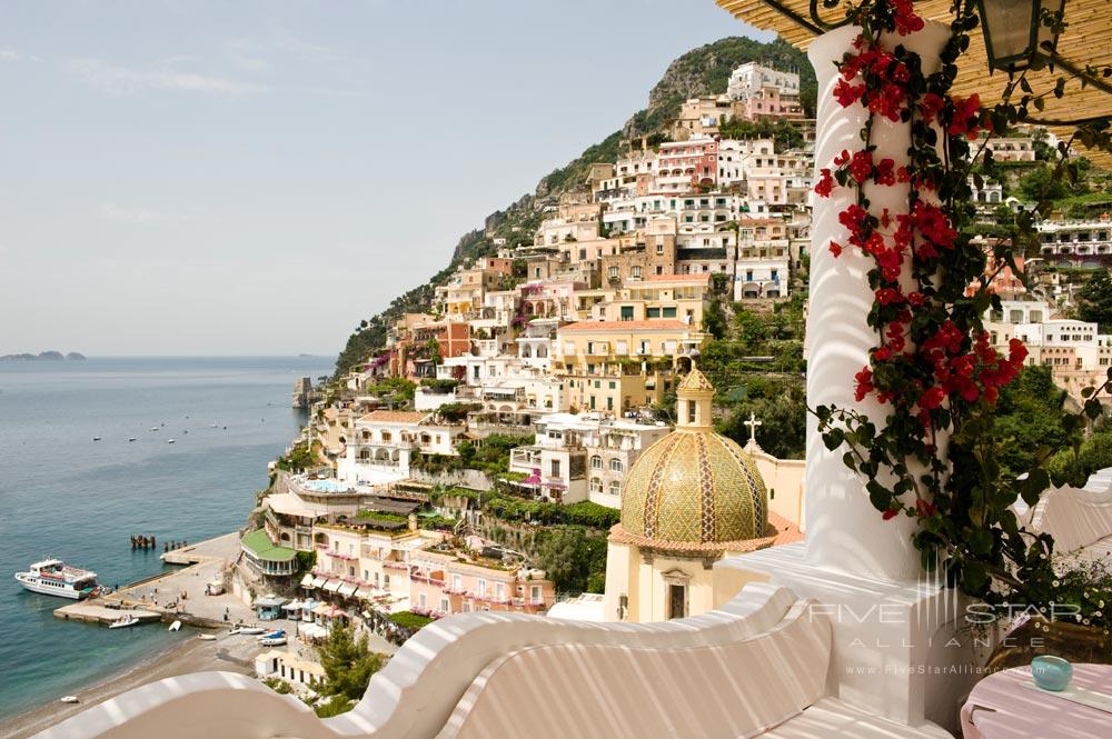 Pool Terrace Views at Le Sirenuse, Positano, Italy