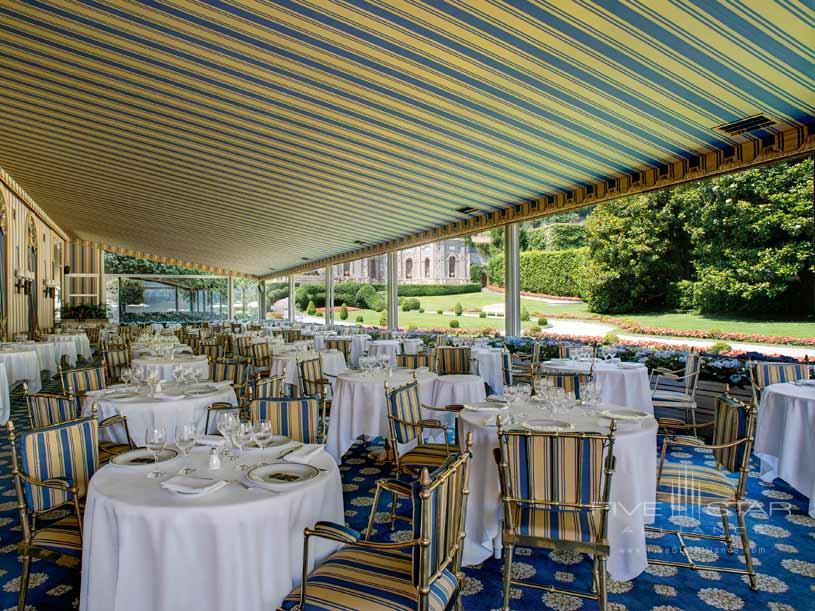 La Veranda Restaurant On The Mosaic at The Villa d'Este Lake Como