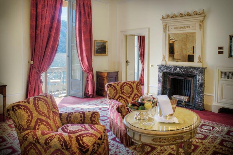 Presidential Suite Living Room at The Villa d'Este Lake Como