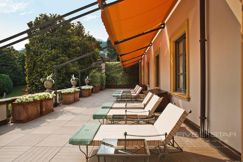 Terrace of the beauty center at The Villa d'Este Lake Como