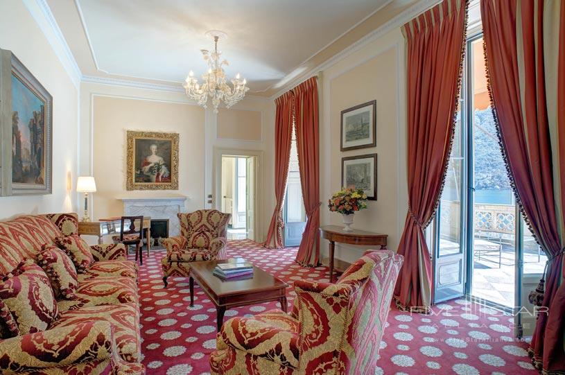 Cardinal Suite Living Room at The Villa d'Este Lake Como