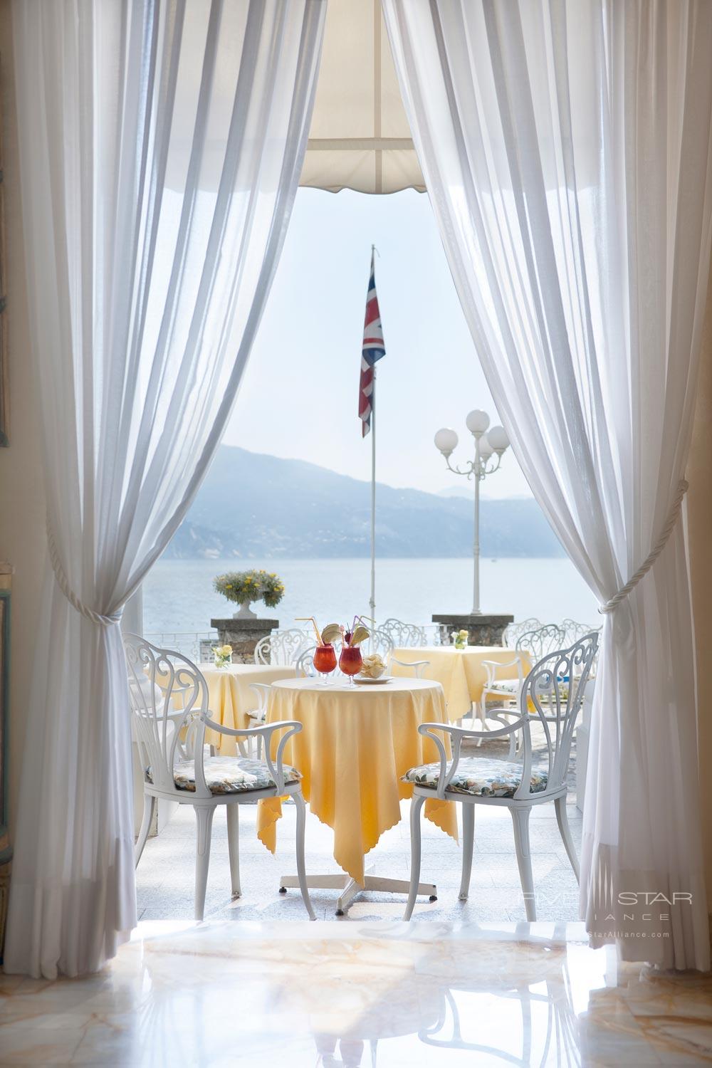 Terrace of the Bar Colonne at Grand Miramare Italy