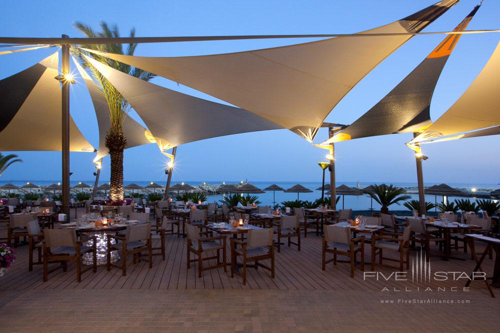 Dining at Amathus Beach Hotel, Limassol, Cyprus