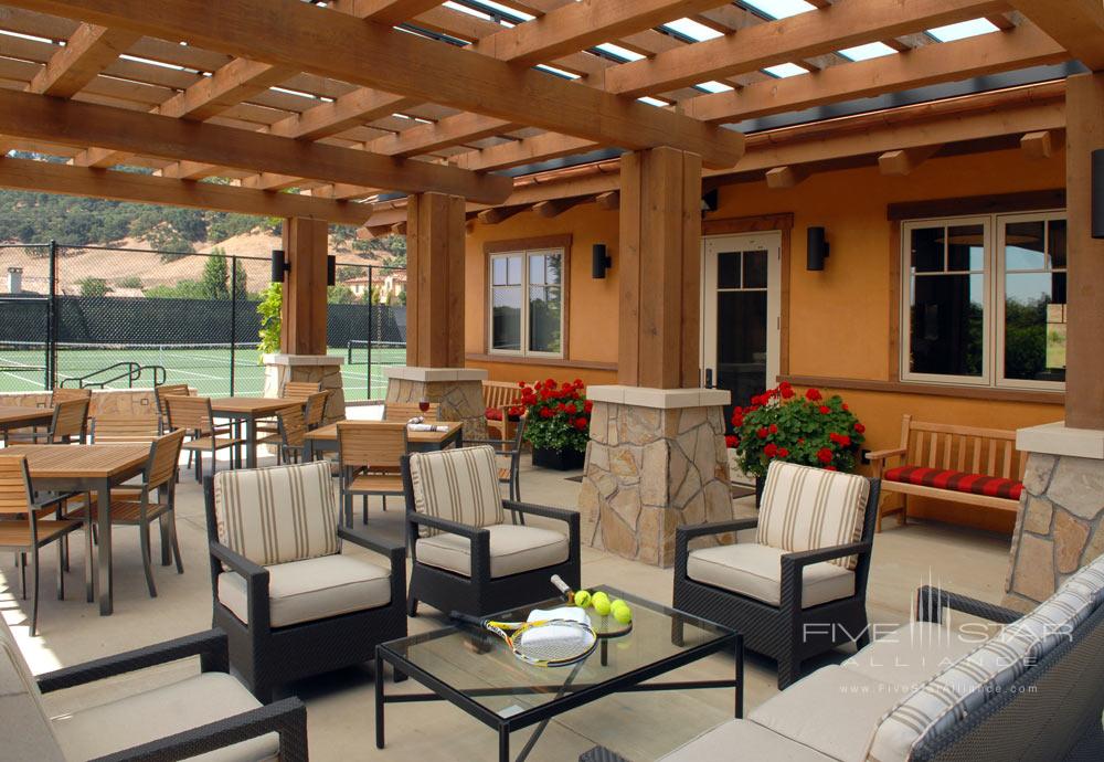Terrace Lounge at CordeValle, a Rosewood Resort in San Martin, CA, United States