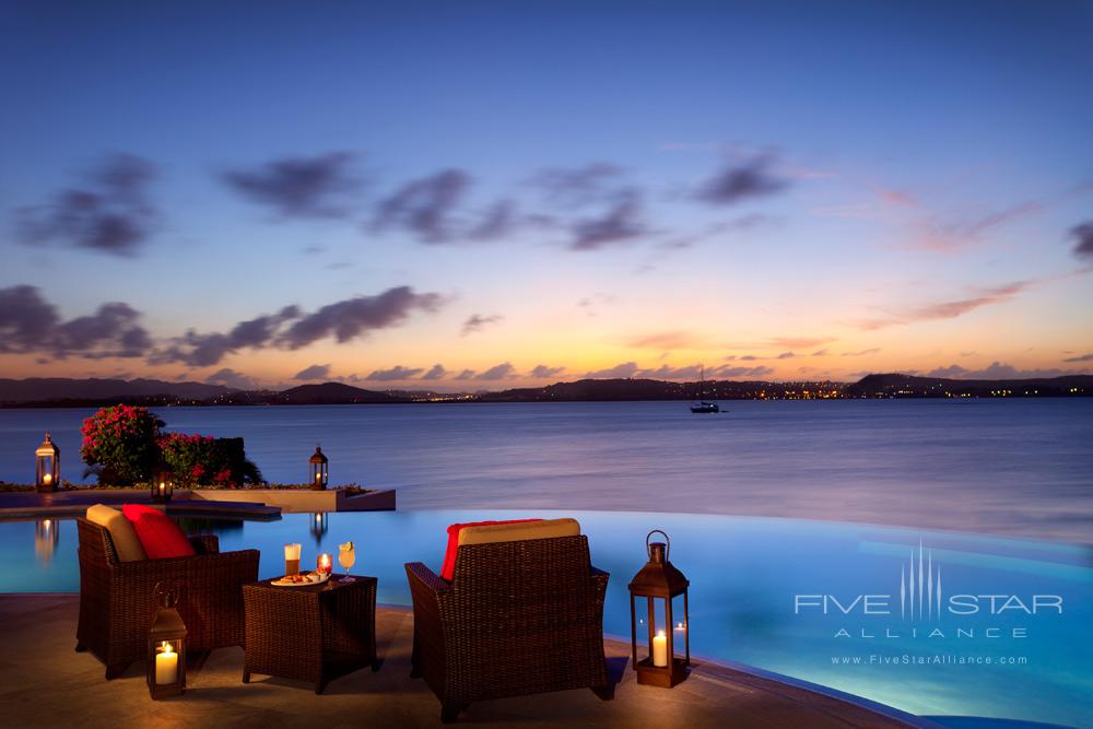 Jumby Bay pool grille by the infinity pool, St Johns, Antigua And Barbuda