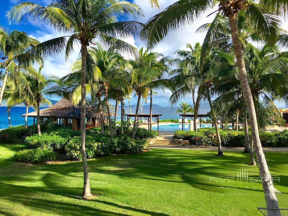 Palm Garden and Pool for Ocean View Rooms at the Peter Island Resort &amp; Spa