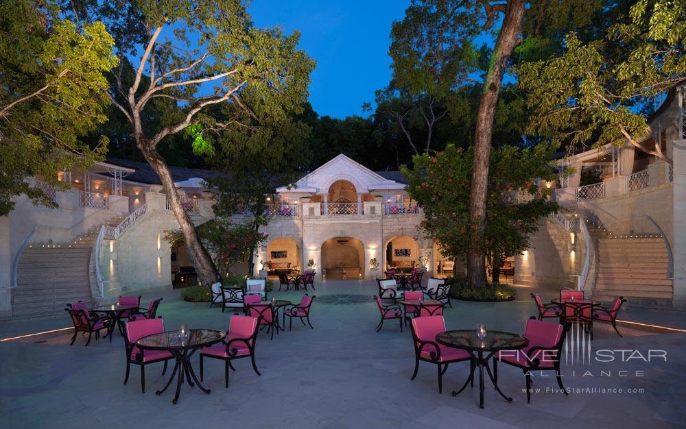 Terrace Dining at Sandy Lane Hotel, Barbados