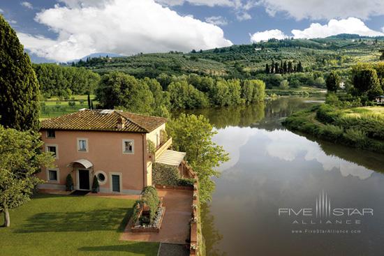 Villa La Massa Presidential SuiteThe Villino and the Arno River