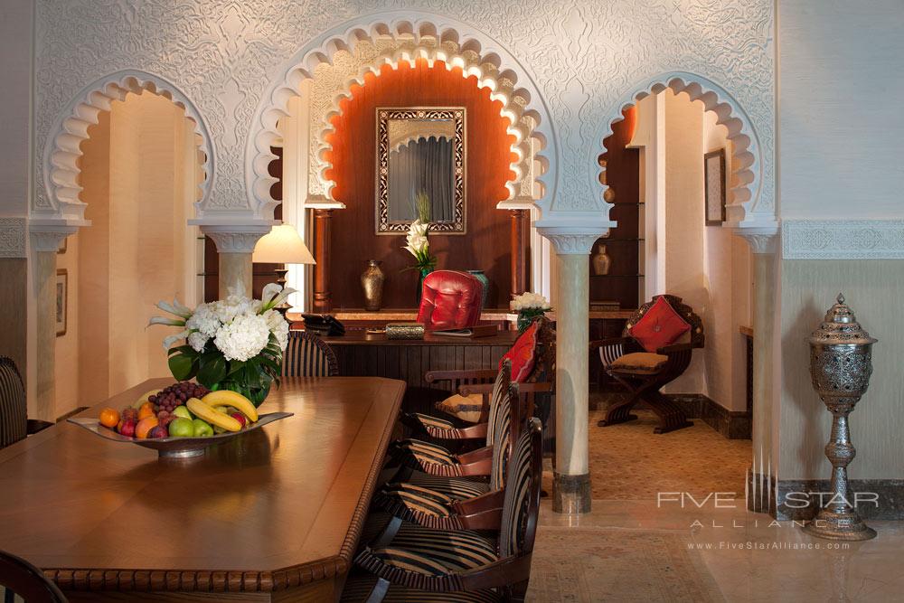 Royal Suite Dining Area at Al Qasr at Madinat Jumeirah Dubai