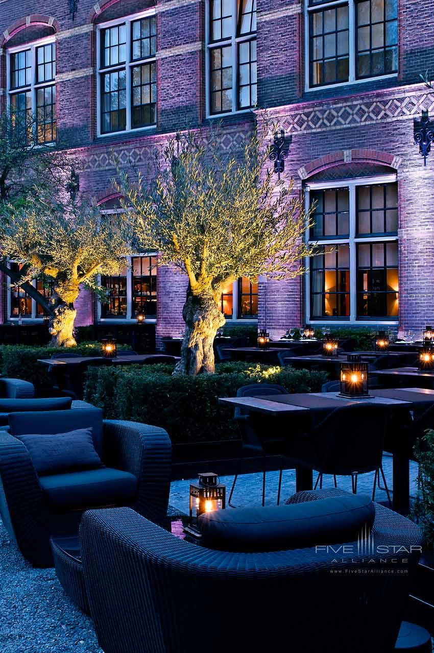 Courtyard area of The College Hotel, Amsterdam