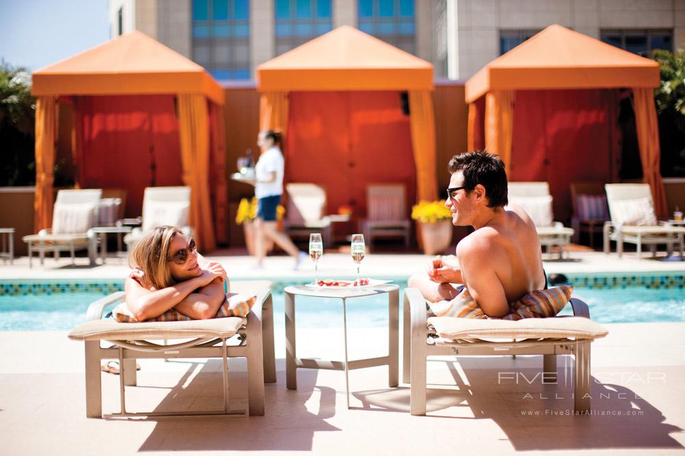 Lounge and Pool at Four Seasons Hotel Silicon Valley, CA