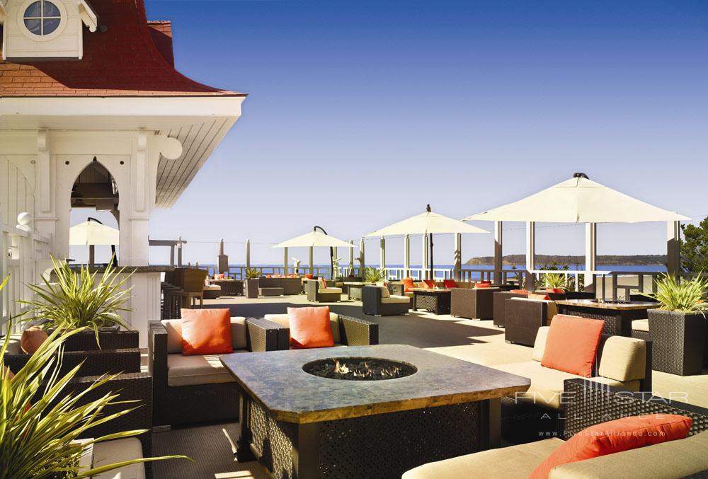 The Sun Deck dining has amazing views at the Hotel del Coronado, CA